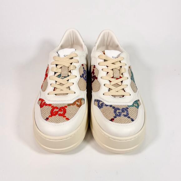 Gucci Dali Soft Calfskin GG Platform Sneaker - Women’s 10.5 - Picture 3 of 9